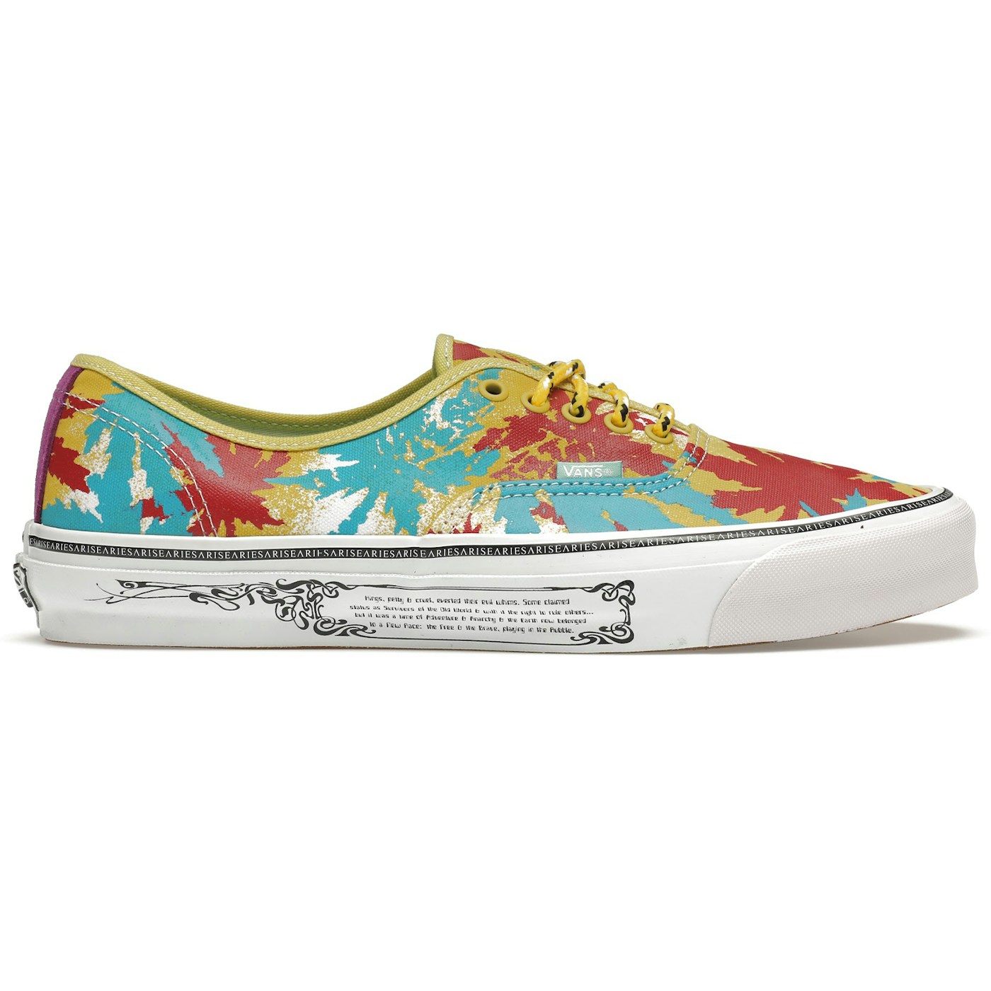 Vans Vault UA OG Authentic LX Aries Weed Leaf Yellow 1 Vans Vault UA OG Authentic LX Aries Weed Leaf Yellow