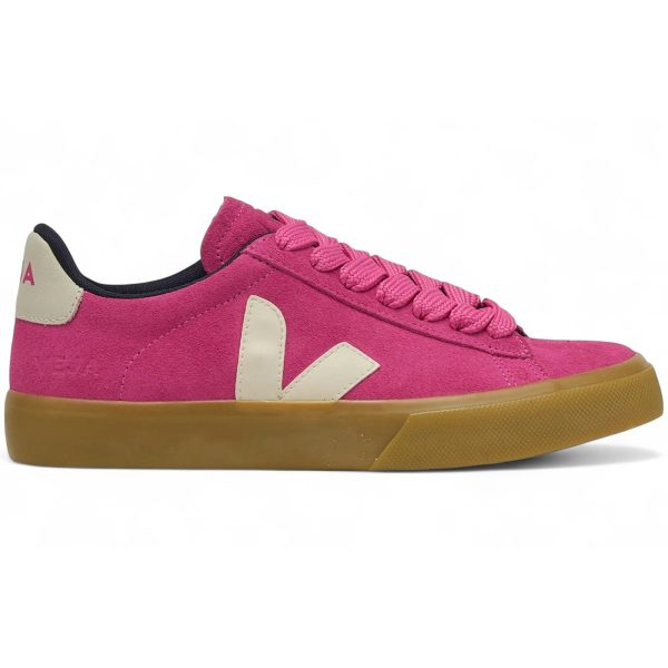 Veja Campo Bold Suede Pink Pierre Natural (Womens)