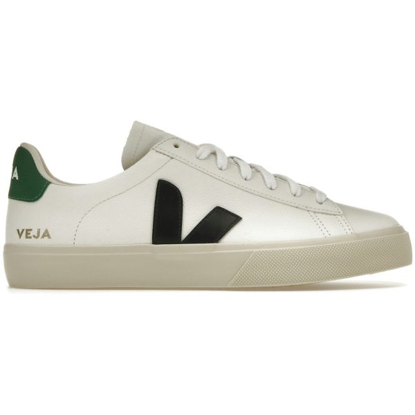 Veja Campo Chromefree Leather White Black Emeraude