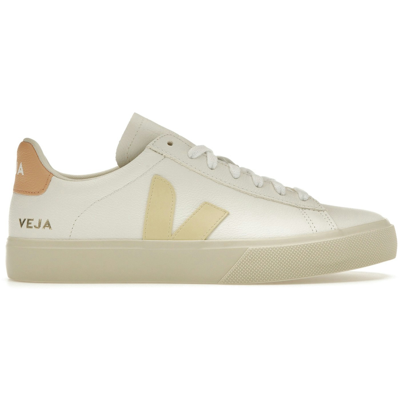 Veja Campo Chromefree Leather White Sun Peach