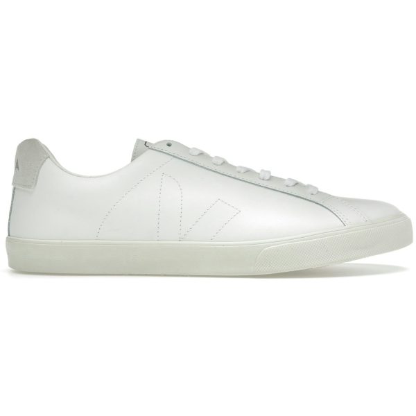 Veja Esplar Leather Stitched White Tan