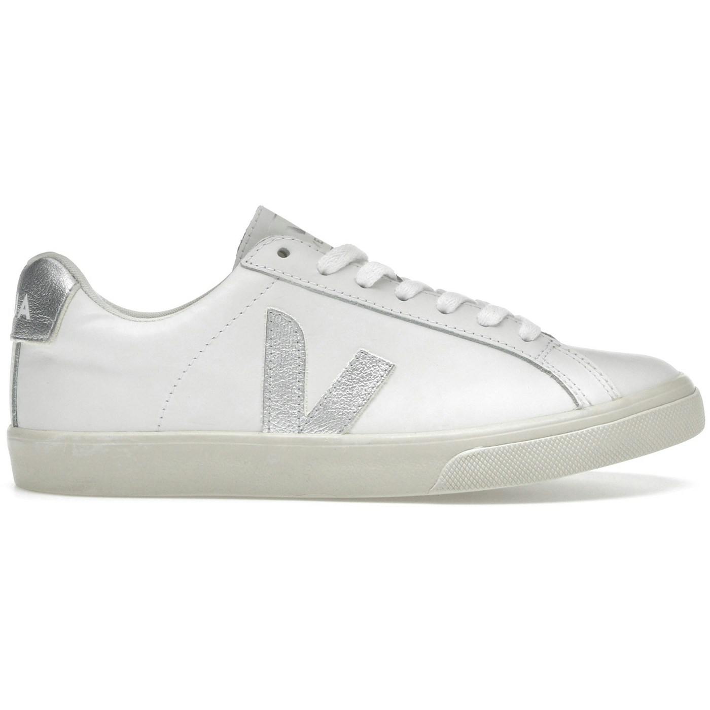 Veja Esplar Leather White Silver 3 Veja Esplar Leather White Silver