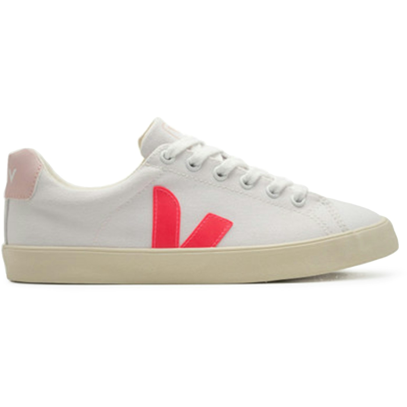 Veja Esplar SE Canvas White Rose-Fluo Petale (Womens)