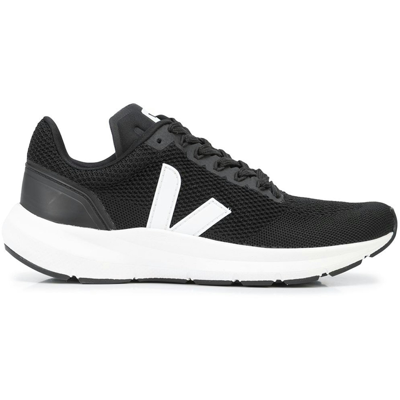 Veja Marlin V-Knit Black White (Womens)