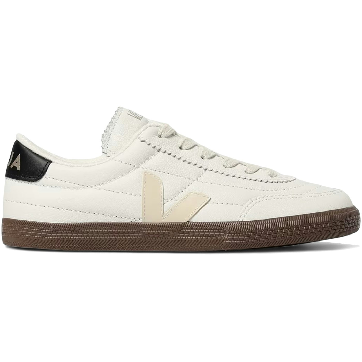 Veja Panenka Leather White Black Bark