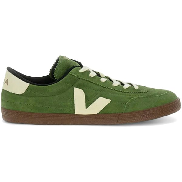 Veja Panenka Suede Military Green Pierre Bark