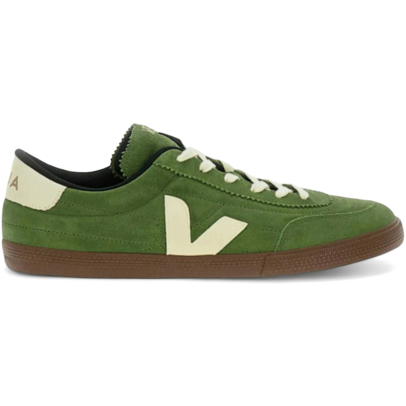 Veja Panenka Suede Military Green Pierre Bark