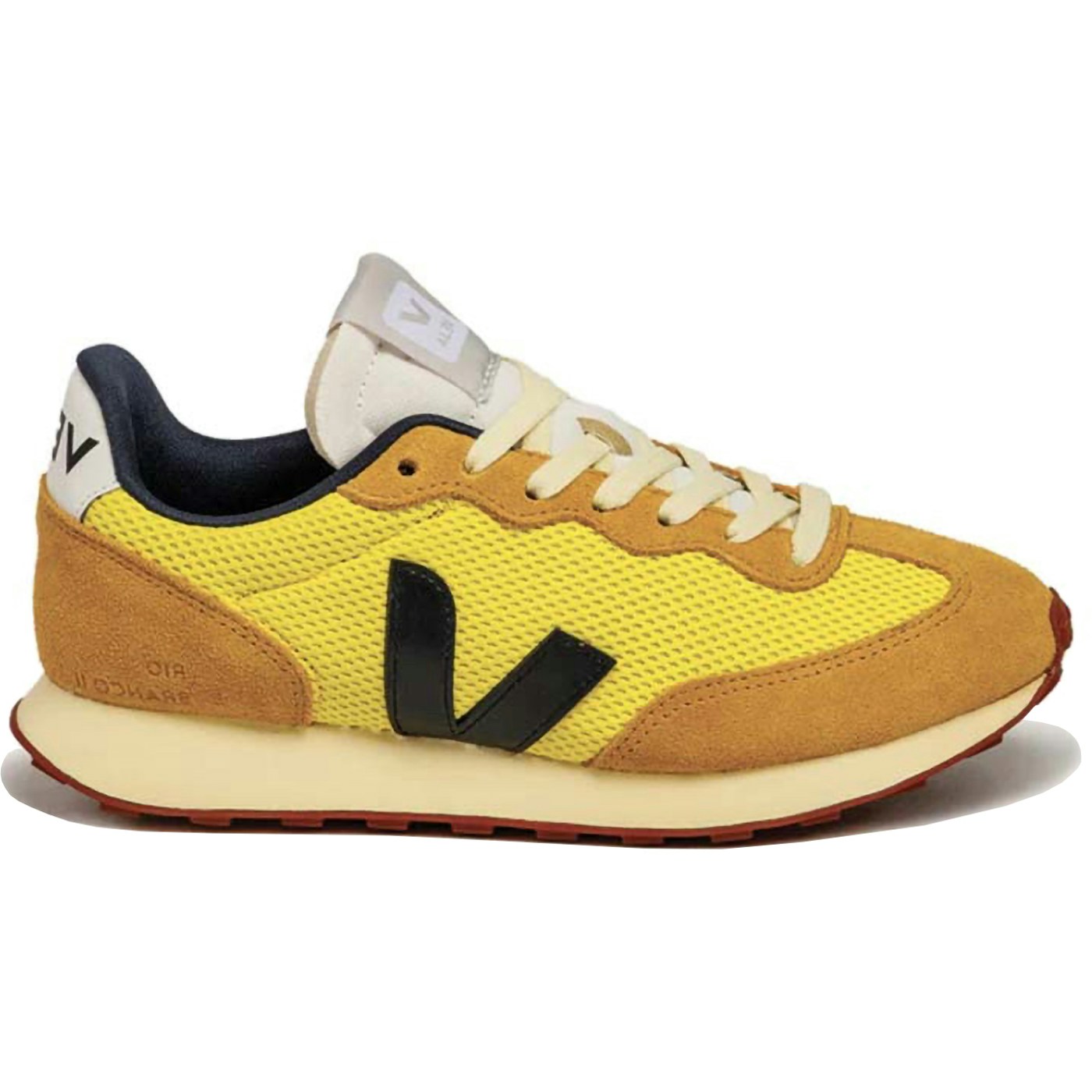 Veja Rio Branco Alveomesh Yellow Tonic Black 2 Veja Rio Branco Alveomesh Yellow Tonic Black