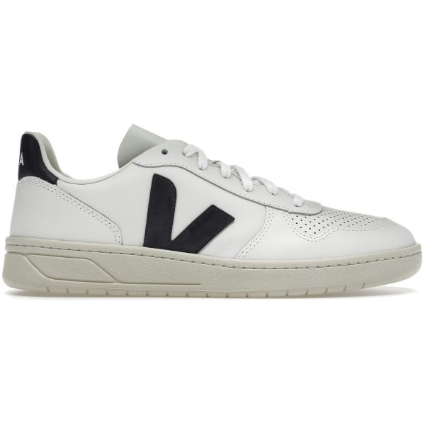 Veja V-10 Leather White Black