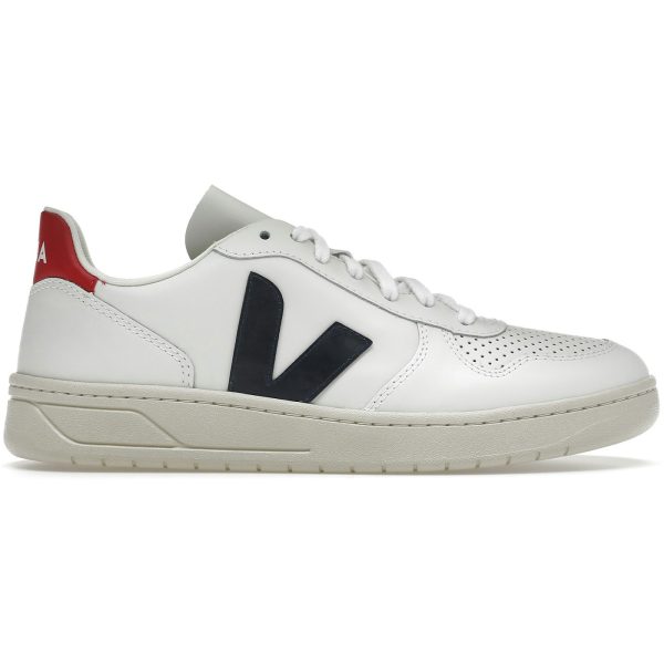 Veja V-10 Leather White Nautico Pekin