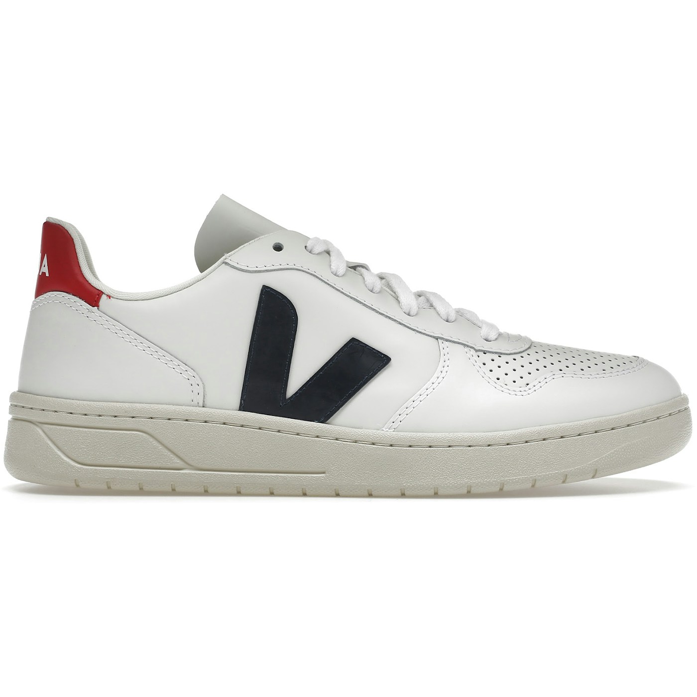 Veja V-10 Leather White Nautico Pekin