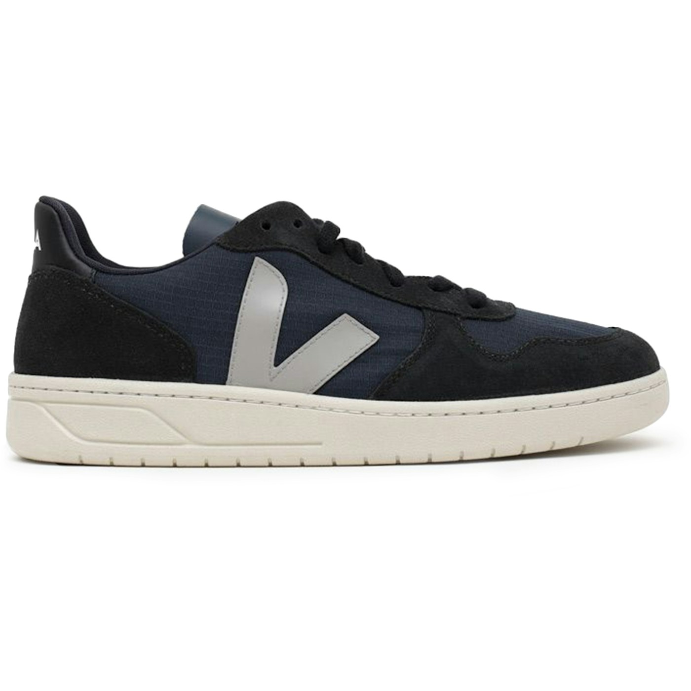 Veja V-10 Ripstop Nautico Oxford Grey Black 2 Veja V-10 Ripstop Nautico Oxford Grey Black