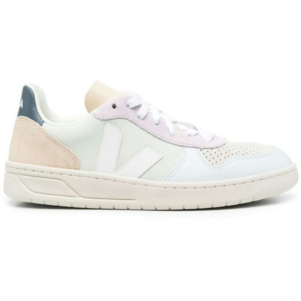 Veja V-10 Suede Jade White Multico