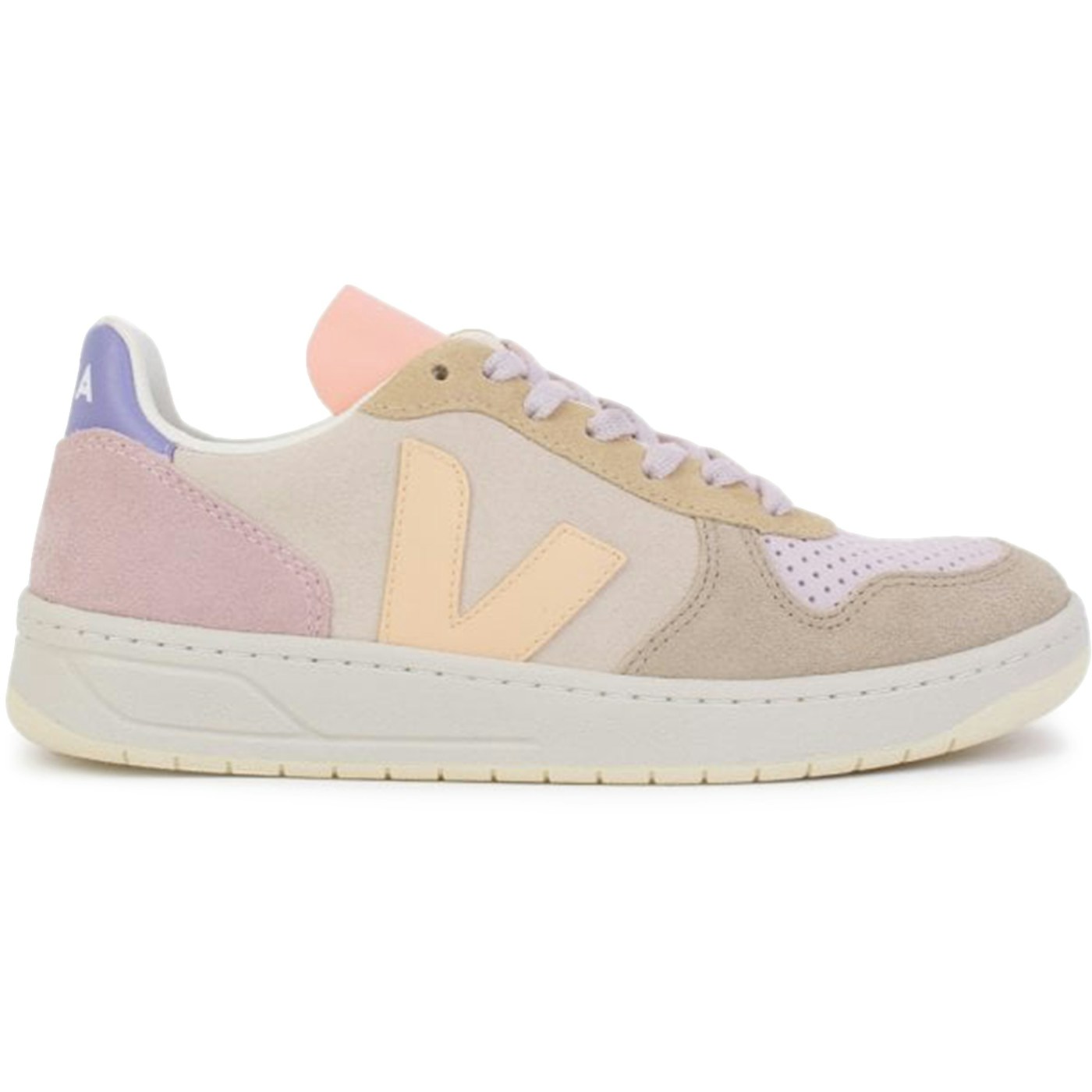 Veja V-10 Suede Multico Peach (Womens)