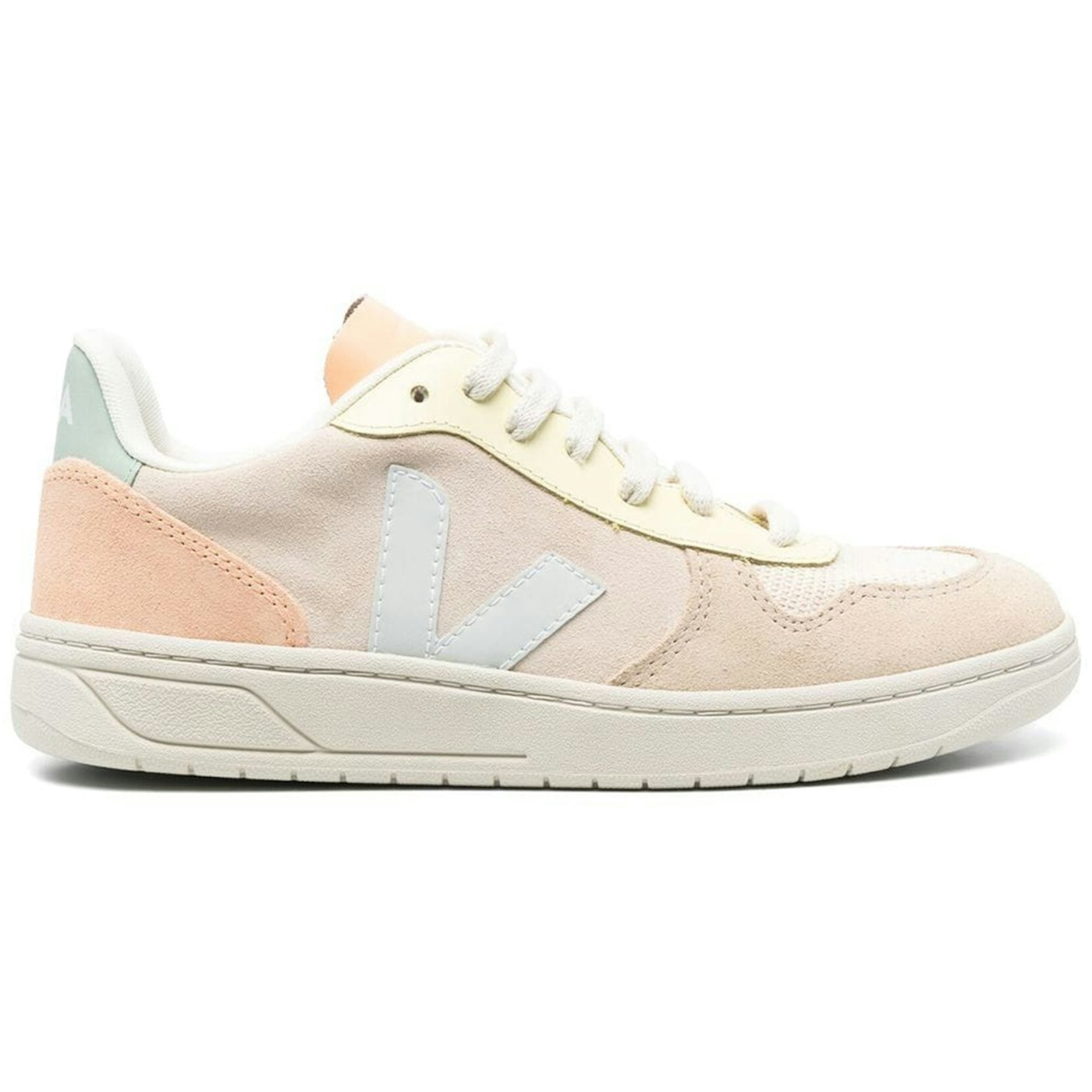 Veja V-10 Suede Sable Menthol Multico 3 Veja V-10 Suede Sable Menthol Multico