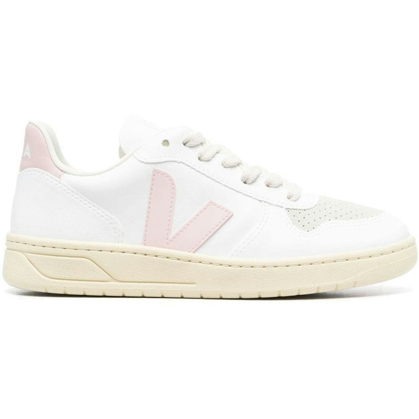 Veja V-12 Leather White Pink (Womens) 2 Veja V-12 Leather White Pink (Womens)