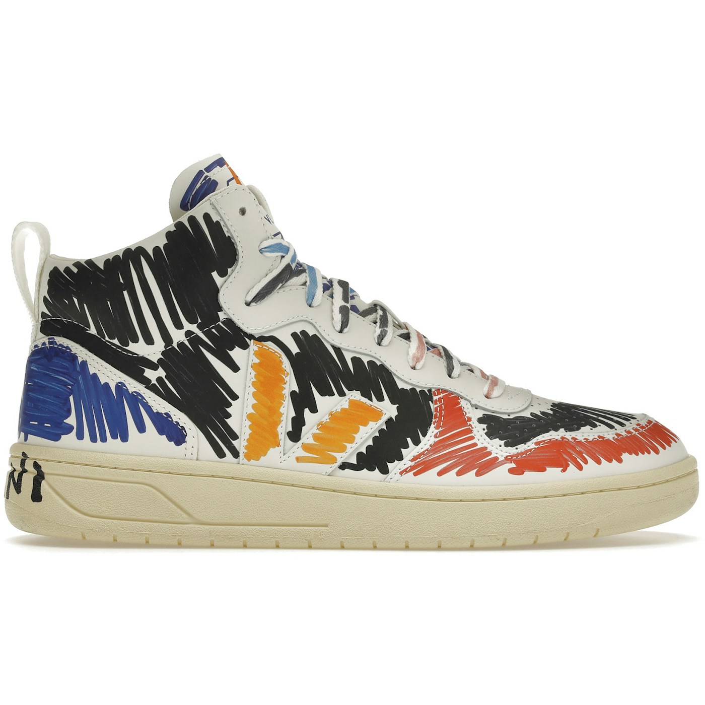 Veja V-15 Leather x Marni Black Multi