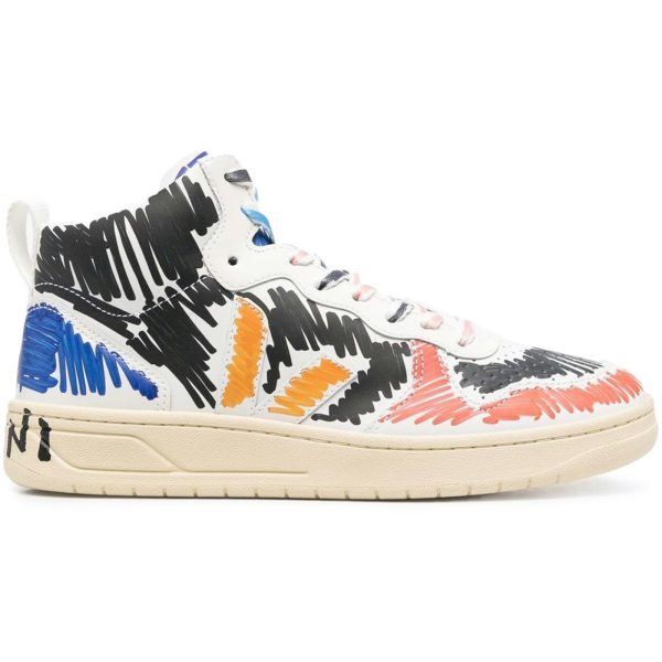 Veja V-15 Leather x Marni Black Multi (Womens)
