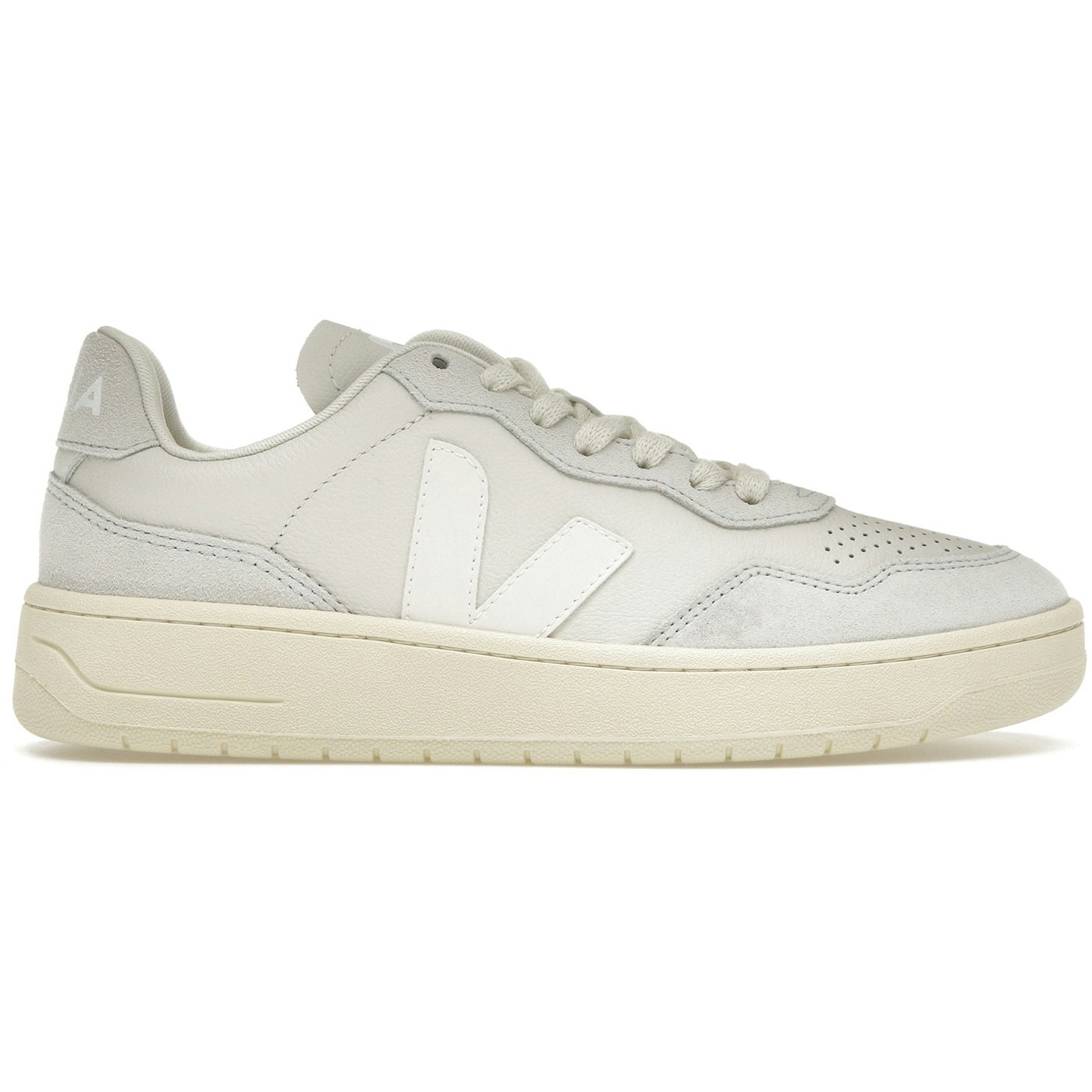 Veja V-90 OT Leather Gravel White (Womens) 2 Veja V-90 OT Leather Gravel White (Womens)