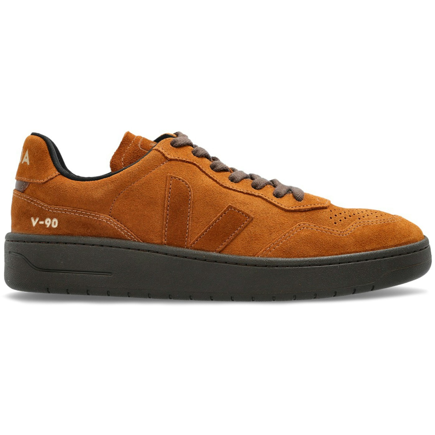 Veja V-90 Suede Full Eagle Cognac