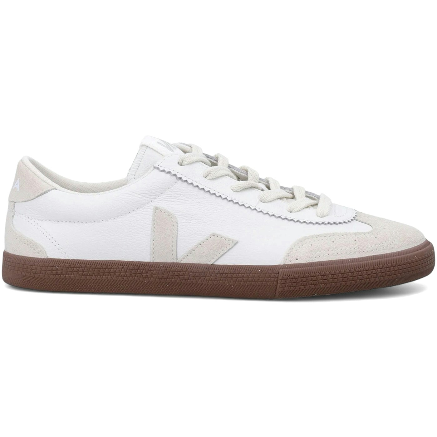 Veja Volley Leather White Natural Bark