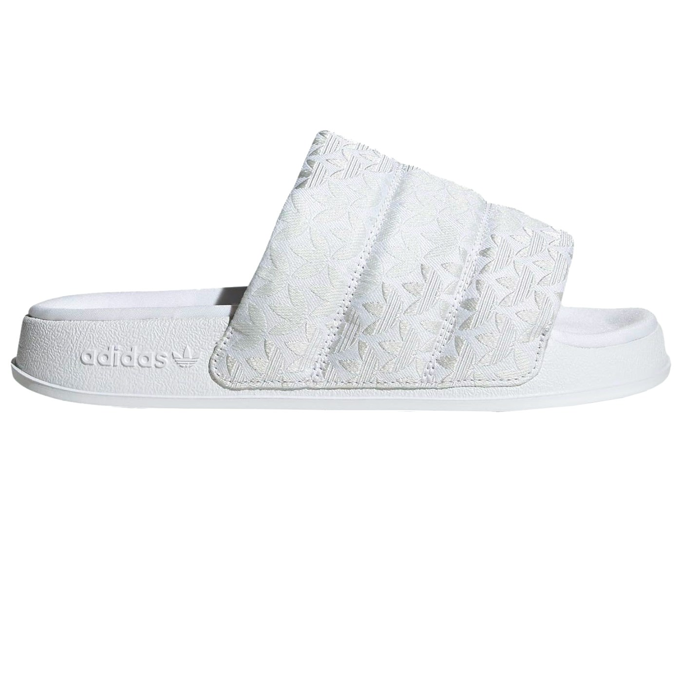 adidas Adilette Essential Slides Triple White (Womens)