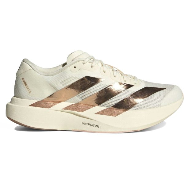 adidas Adizero Evo SL Metallic Stripes Off White Copper (Womens)