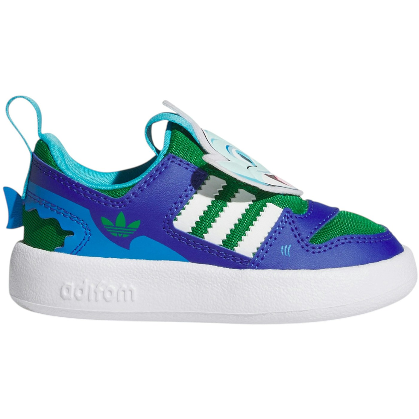 adidas Forum adiFOM 360 Infant Green White Semi Lucid Blue (TD) 2 adidas Forum adiFOM 360 Infant Green White Semi Lucid Blue (TD)