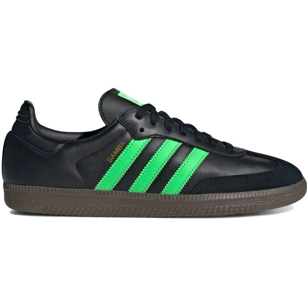adidas Samba OG Black Screaming Green