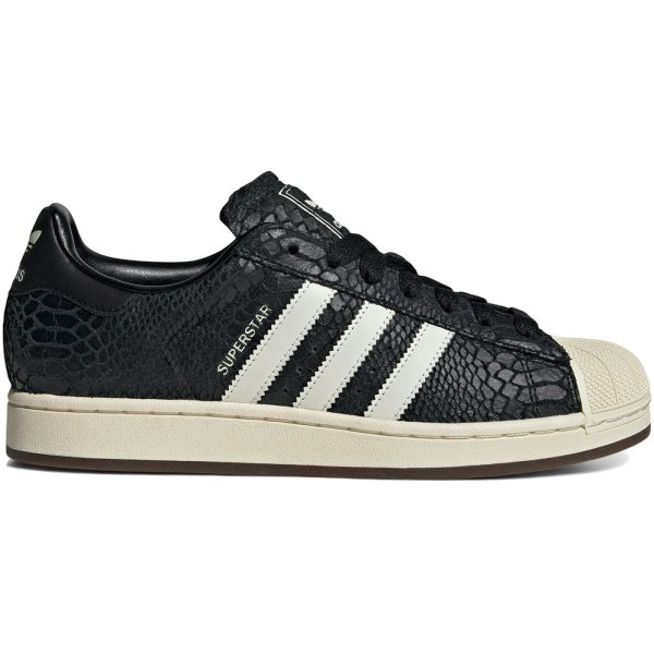 adidas Superstar II Black Croc Cream White