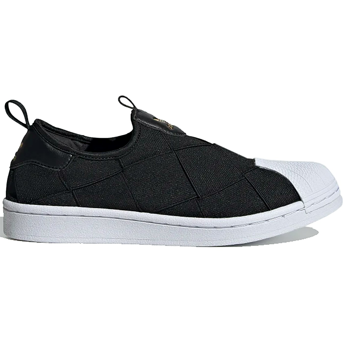 adidas Superstar Slip-On Core Black Cloud White Pink (Womens) 1 adidas Superstar Slip-On Core Black Cloud White Pink (Womens)