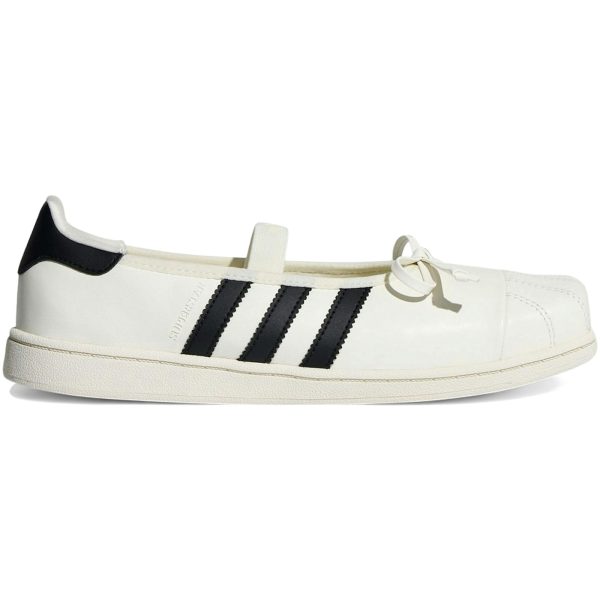 adidas Superstar Square Toe Ballet JENNIE Off White Black (Womens)