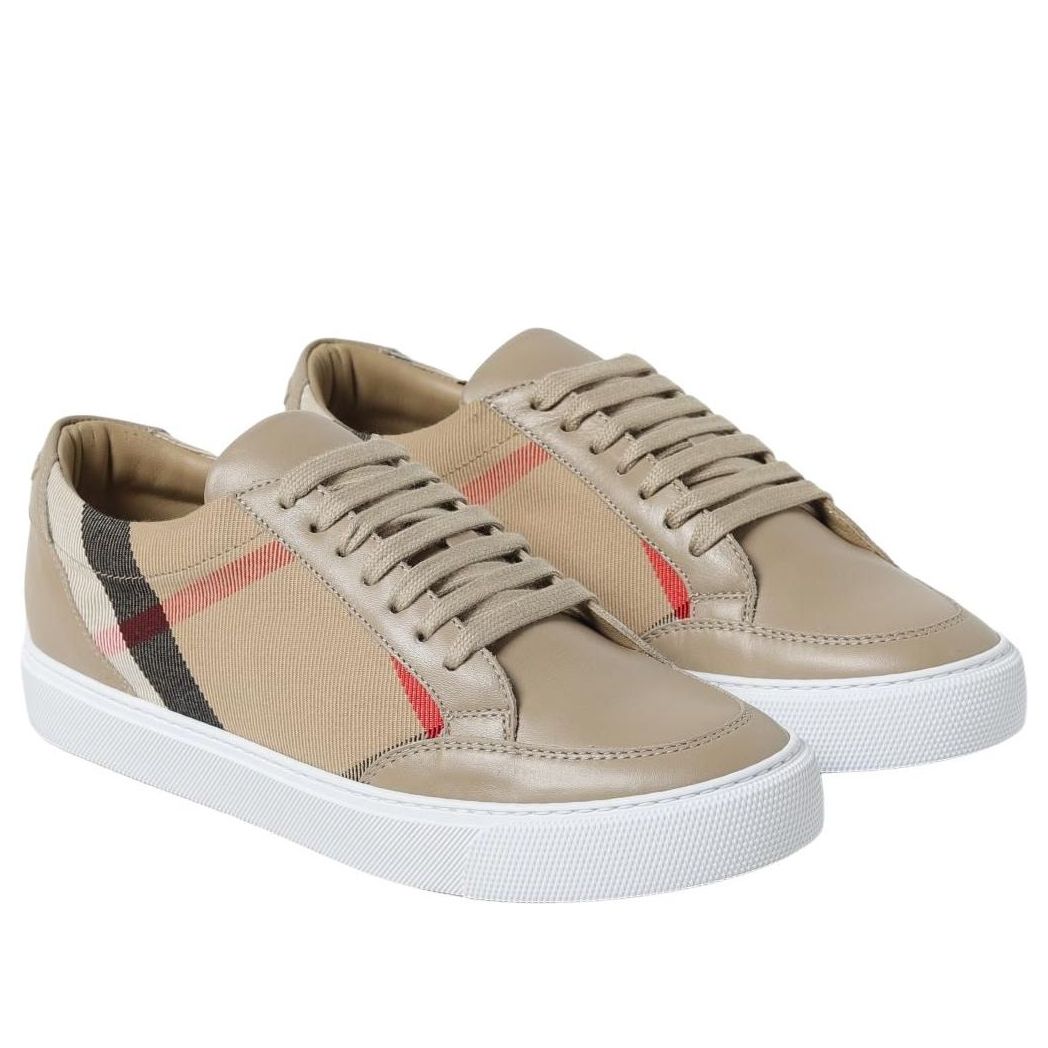 Burberry Salmond Sneakers Beige Check (Womens) 3 Burberry Salmond Sneakers Beige Check (Womens)
