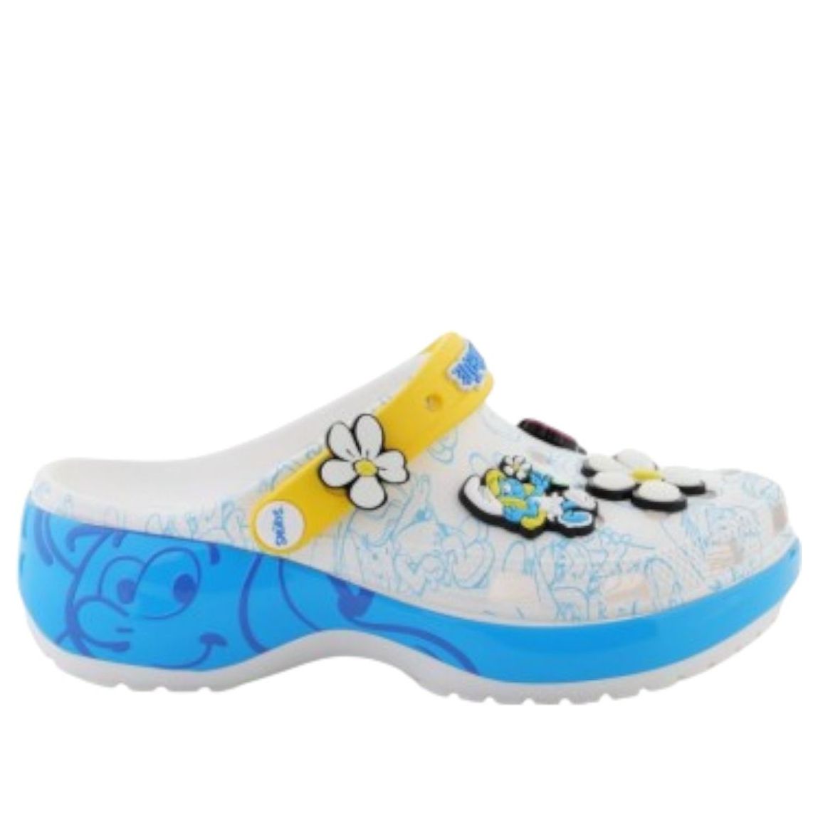 Crocs Classic Platform Clog The Smurfs (Womens) 5 Crocs Classic Platform Clog The Smurfs (Womens)