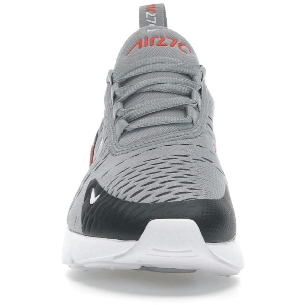 Nike Air Max 270 Wolf Grey Anthracite Bright Crimson White (GS)
