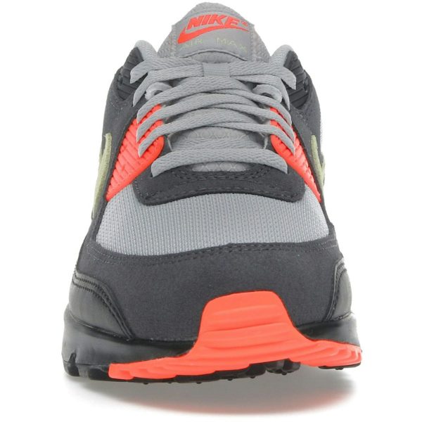 Nike Air Max 90 Light Smoke Grey Hyper Crimson Limelight