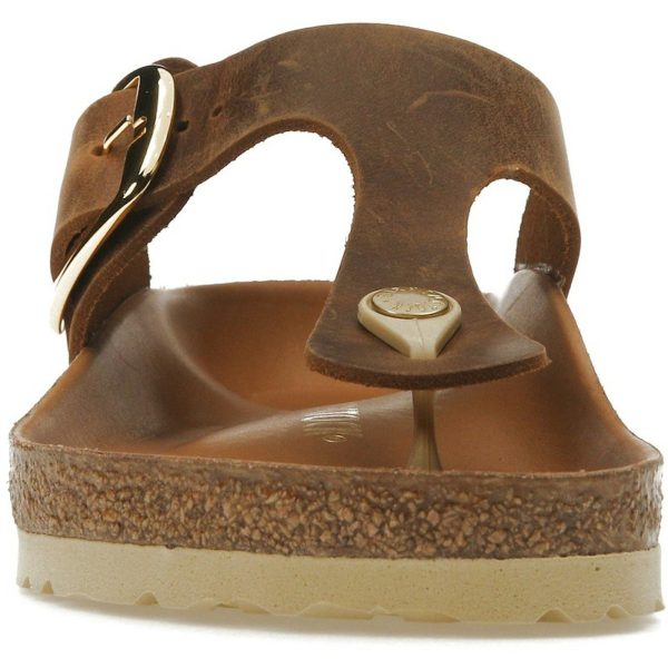Birkenstock Gizeh Big Buckle Oiled Nubuck Cognac (Womens)