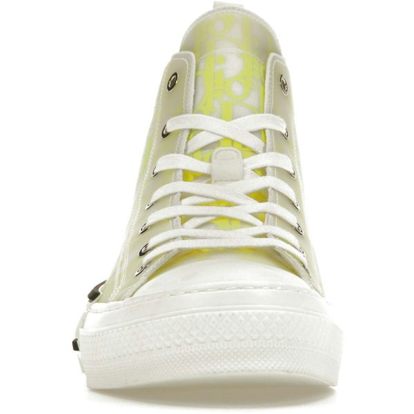 Dior B23 High Top White Yellow Oblique