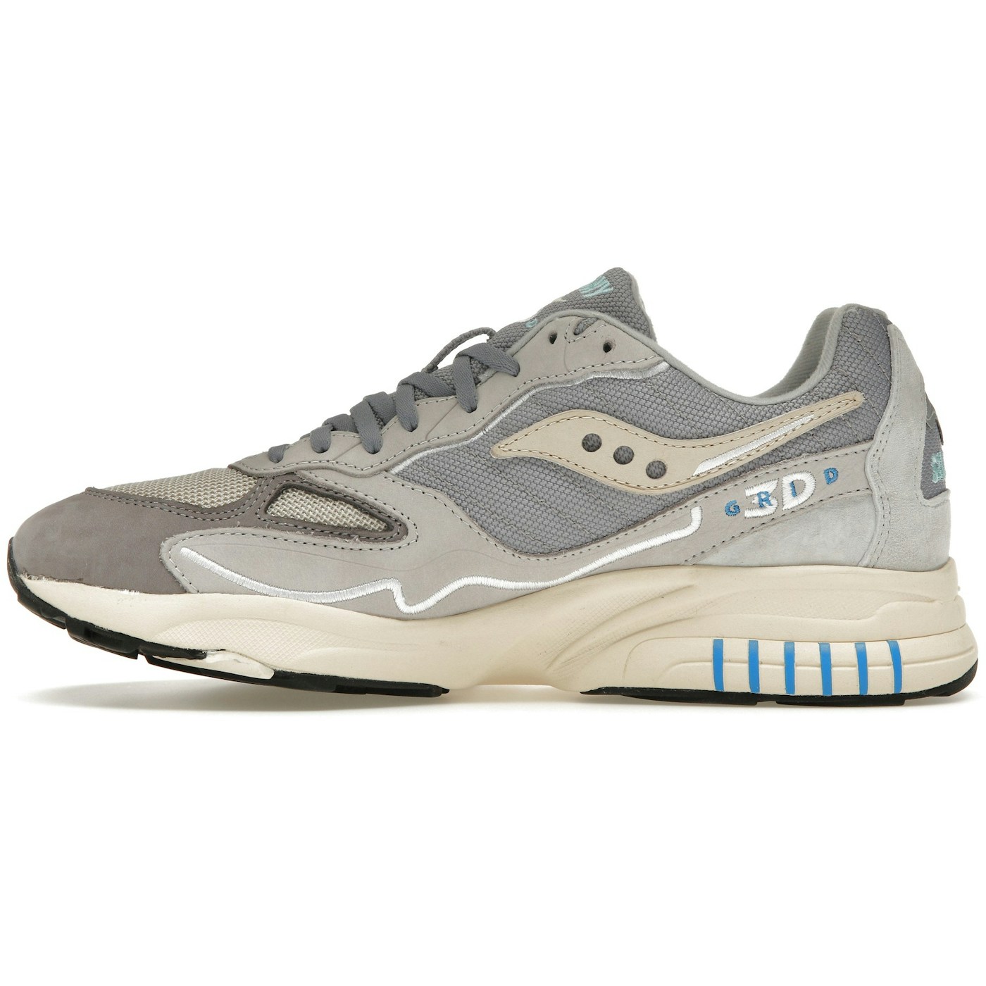 Saucony 3D Grid Hurricane Gray Cream 5 Saucony 3D Grid Hurricane Gray Cream