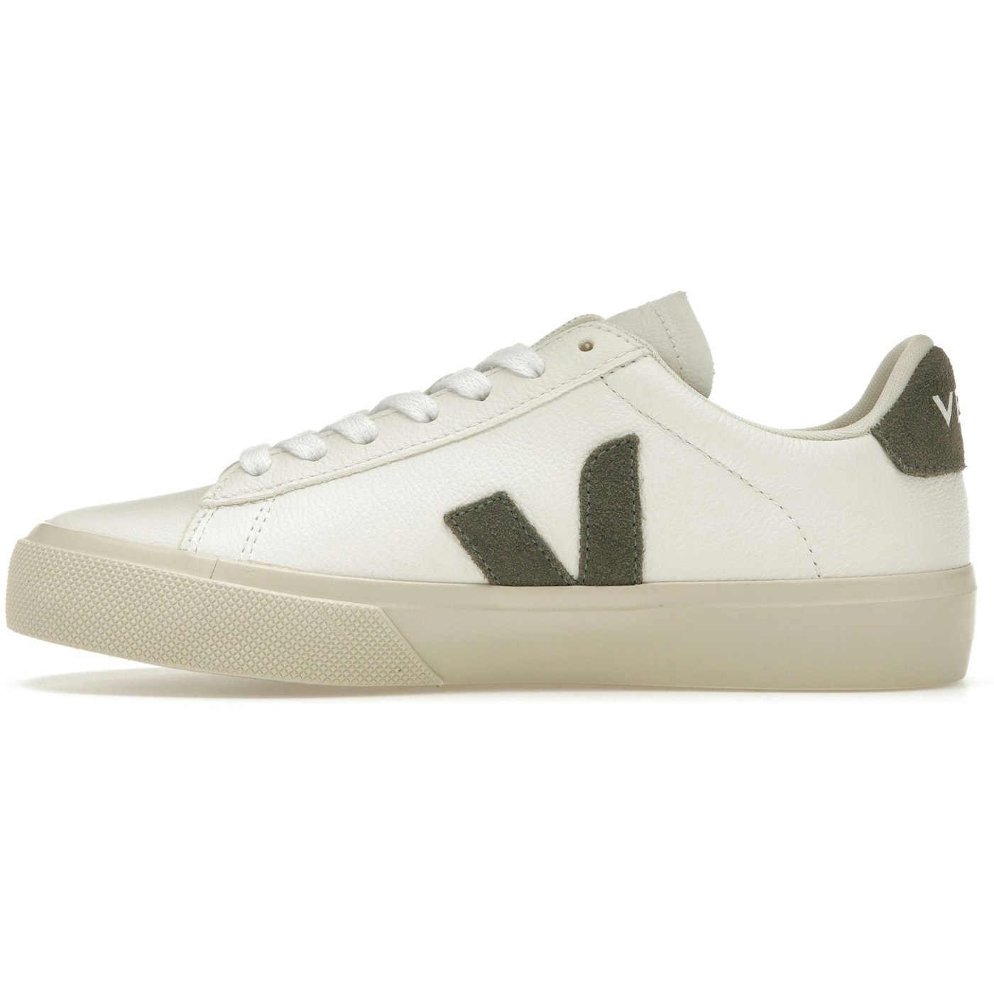 Veja Campo Low Chromefree Leather White Kaki 5 Veja Campo Low Chromefree Leather White Kaki