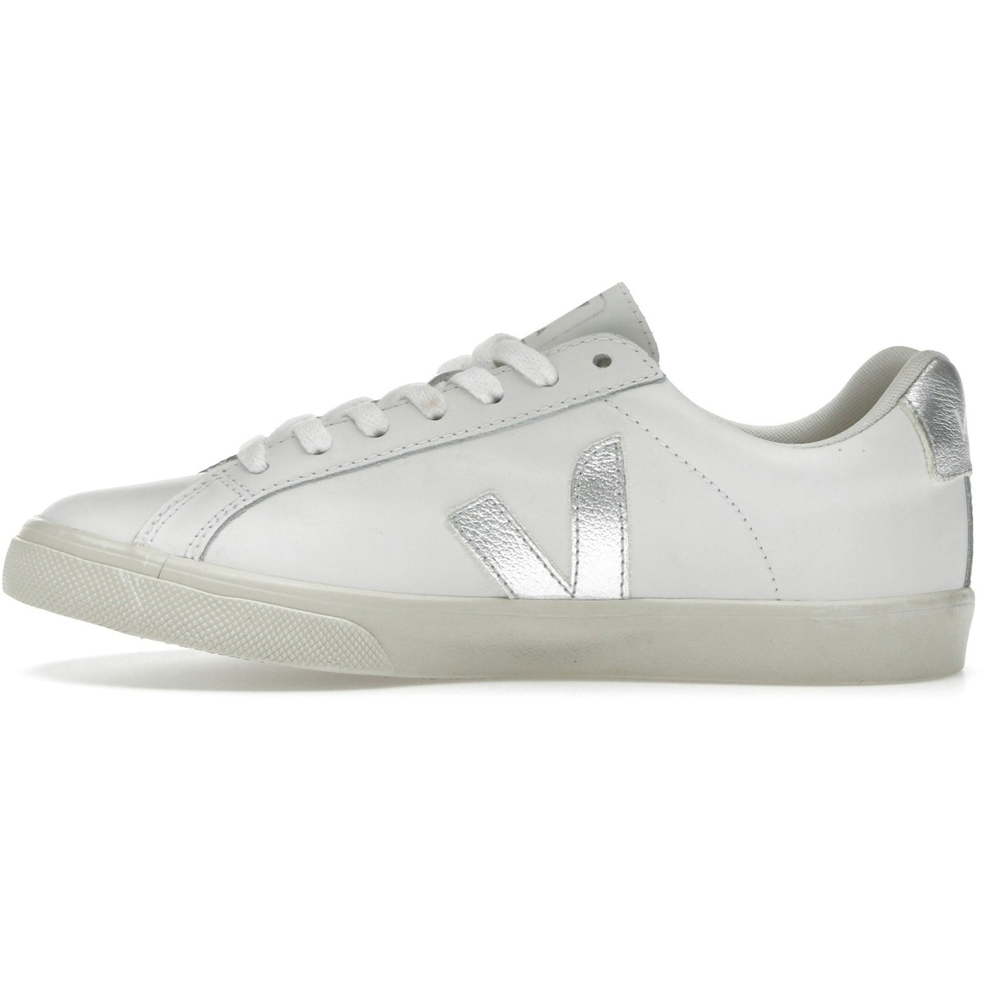 Veja Esplar Leather White Silver 5 Veja Esplar Leather White Silver