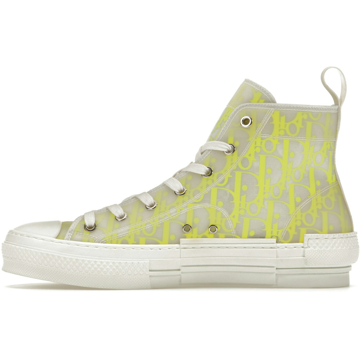Dior B23 High Top White Yellow Oblique 5 Dior B23 High Top White Yellow Oblique