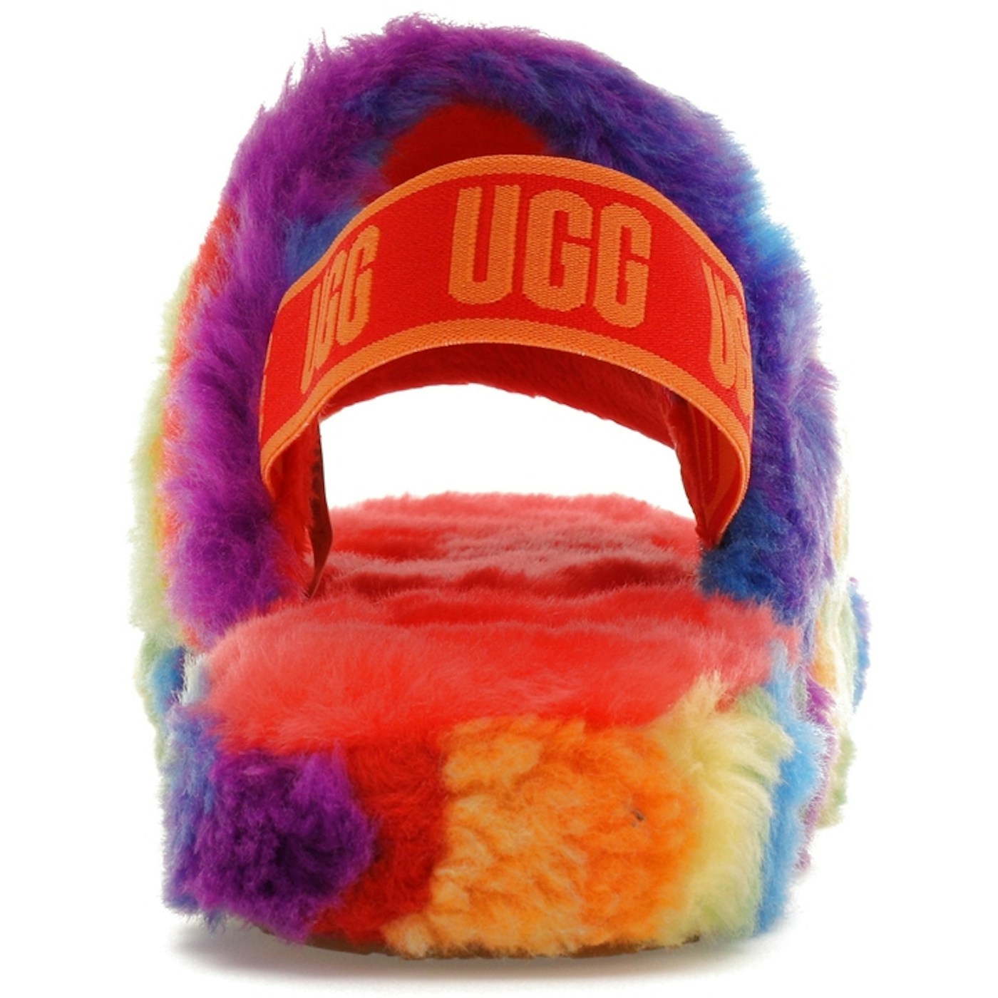 UGG Fluff Yeah Slide Rainbow Stripes (Kids) 6 UGG Fluff Yeah Slide Rainbow Stripes (Kids)