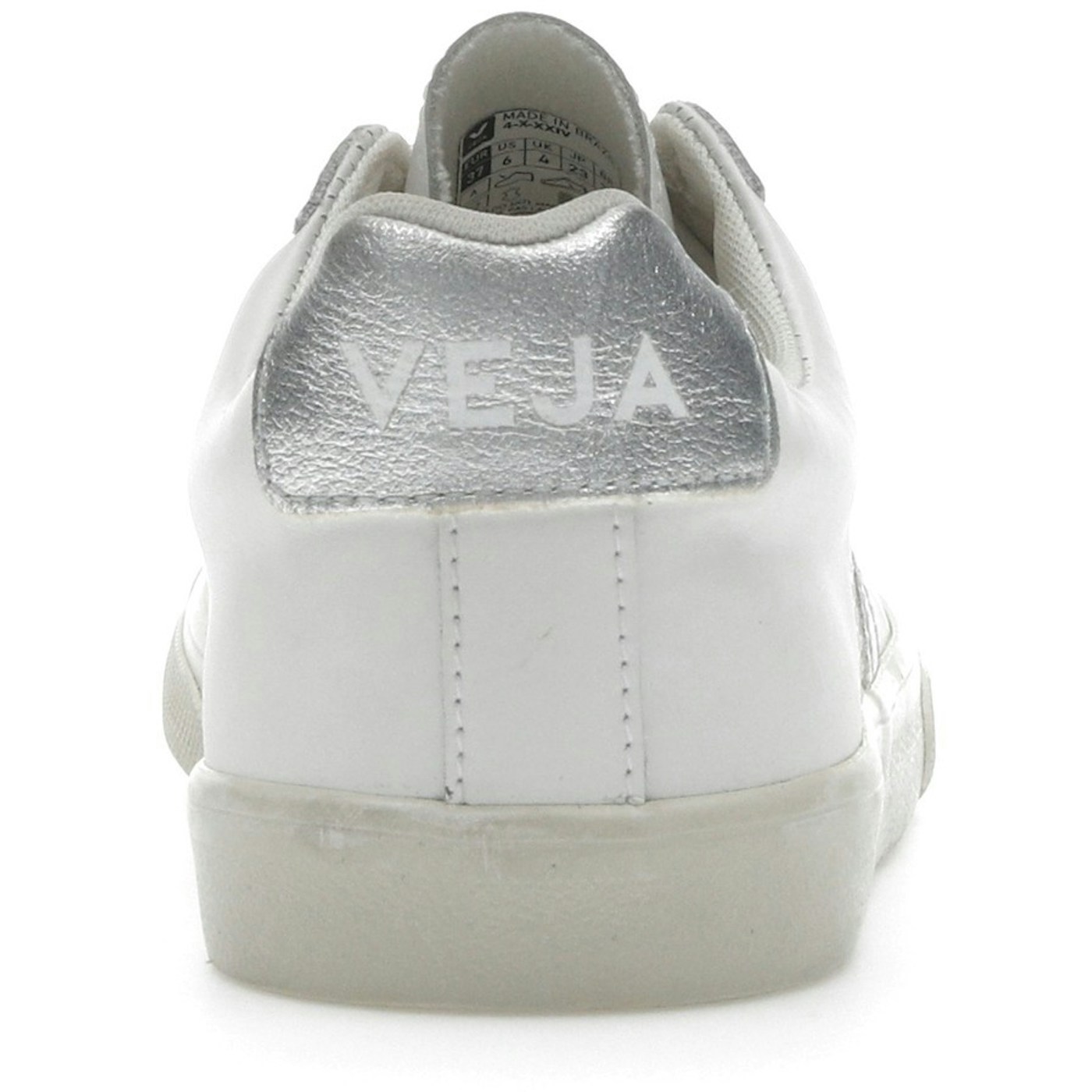 Veja Esplar Leather White Silver 6 Veja Esplar Leather White Silver