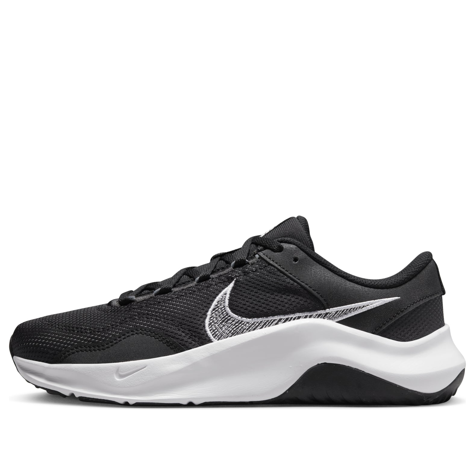 Nike Legend Essential 3 Black White Iron Grey (Womens) 3 Nike Legend Essential 3 Black White Iron Grey (Womens)