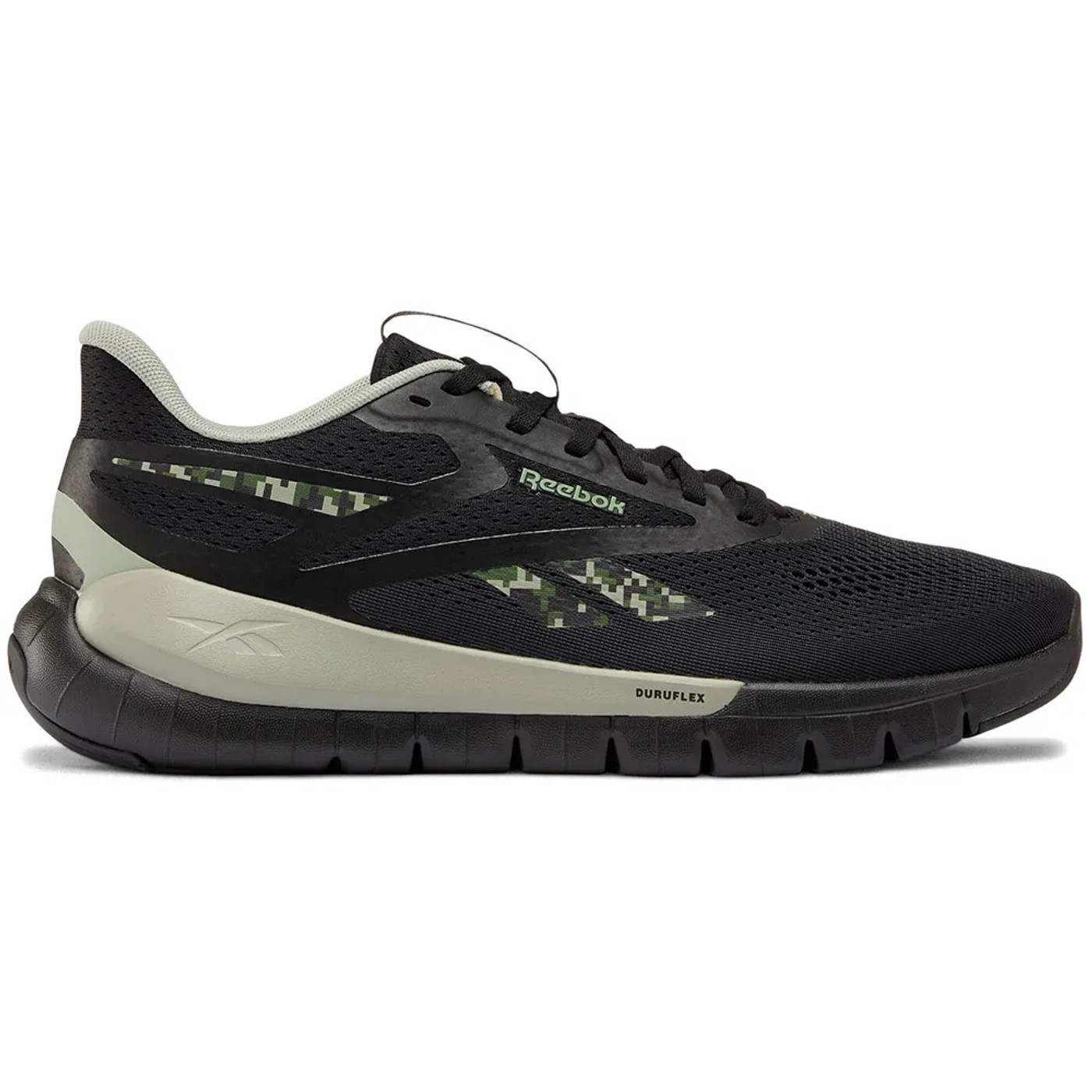 Reebok Flex trainers / Black / Hazy Green 3 Reebok Flex trainers / Black / Hazy Green