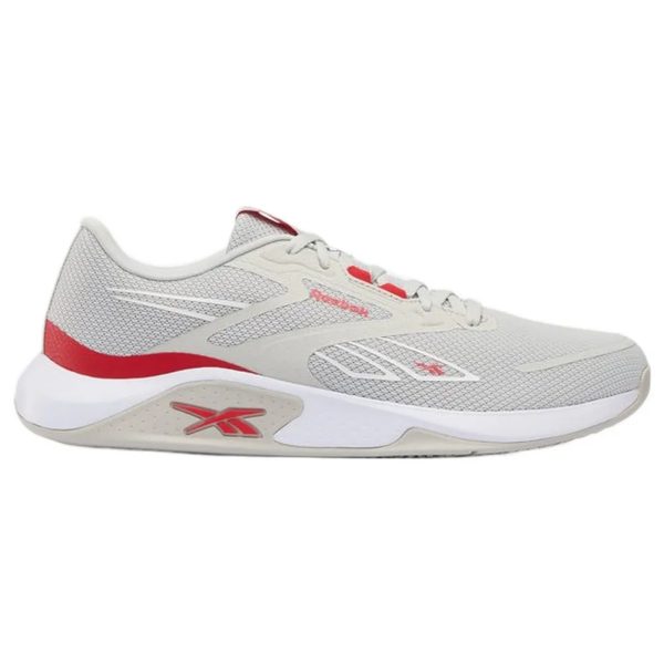 Reebok Nanoflex TR 3 trainers / New Grey 1 / Vector Red / Ftw White